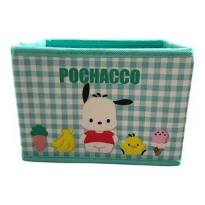 Pochacco Storage Box with Gingham Design